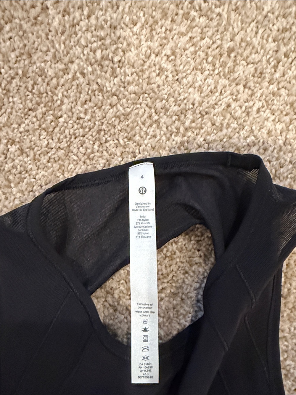2 lululemon athletica Black and Coral Sleeveless Workout Tank Tops - Picture 4 of 8